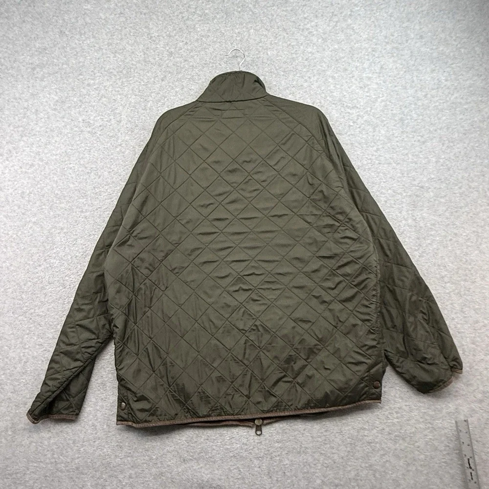 Vintage Polo Ralph Lauren Olive Green Quilted Field Jacket Corduroy Trim Men XXL